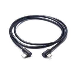Right angle USB C male to Right angle USB C male power charge data transfer 60W3A Cable
