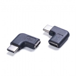 L Shape USB 3.2 C male to USB C female 10Gbps data transfer power charge 10Gbps 5A