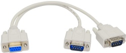 30cm DB9 Y Splitter Cable