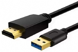 USB 3.0 to HDMI Male HD 1080P Monitor Display Audio Video Converter Cable Cord