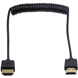 Extreme Thin HDMI Male to Male Extender Coiled Cable for 3D