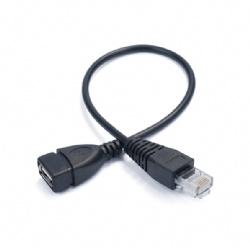 30CM RJ45 Male to USB A female cable
