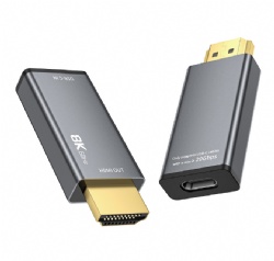HDMI A male to USB C female 8K Adapter