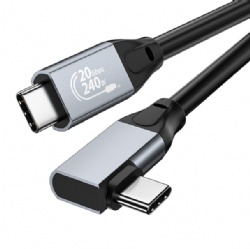 90 degree USB C male to USB C male CPS8821B Emark 20Gbps 4K60HZ Emarker cable