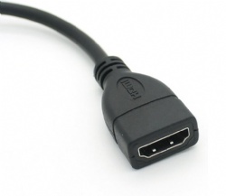 mini hdmi 90 Degree Adapter Right Angle mini hdmi Male to HDMI Female Cable Adapter Connector Support 1080P Full HD, 3D (0.15m, Downward Angle)