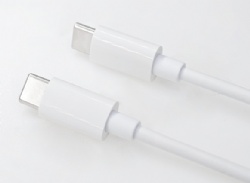 60W White color USB C male to USB C male power charge data transfer cable 5wires