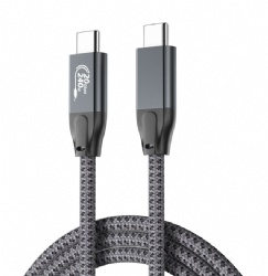 USB 3.2 Gen 2 Type-C to Type-C Cable, 20Gbps High-Speed Data Transfer, 240W PD Fast Charging, 4K@60Hz Video Output, E-Marker Chip, Braided Nylon, All-Function USB-C Cable for Laptops, Phones, Monitors