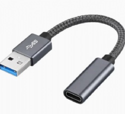 USB 3.1 Type-A to USB-C Cable, 10Gbps High-Speed Data Transfer, 3A Fast Charging, Aluminum Alloy Shell, Braided Nylon Cord, USB-A to Type-C Charging Cable for iPhone 15 Series, Samsung, Laptops, Power Banks
