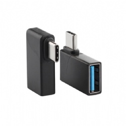 USB-C to USB-A Female Adapter, 10Gbps High-Speed OTG, Aluminum Alloy Shell, 15µ Gold-Plated Connectors, One-Piece Injection Molding, Compatible with U Disk, Mobile Hard Drive, Laptops, Phones (Black/Silver/Gold)