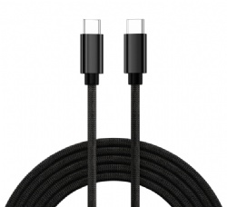 USB 2.0 Type-C Fast Charging Cable, 60W PD 6A High-Speed Charging, High-Density Braided Nylon, Smart Chip Overheat Protection, Compatible with Laptops, Smartphones, Tablets (Cross-Border New Model)