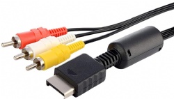 AV to RCA Composite Cable Cord for Sony Playstation