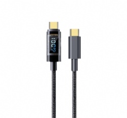 Transparent Digital Display Fast Charging Cable