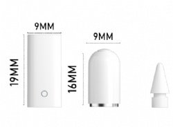 Apple Pencil Accessories Kit, Replacement Magnetic Pen Cap + Tips + Charging Adapter Compatible with Apple Pencil 1st & 2nd Generation, Premium Aluminum & PVC Spare Parts for iPad Stylus