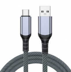 USB 3.2 Gen 2 Type-C Cable 10Gbps, USB A to USB C Cable 60W Fast Charging, High Speed Data Transfer Cord for M.2 NVMe SSD Enclosure, External Hard Drive, iPhone 15/16, CarPlay, Android Auto, 3A Fast Charge, Aluminum Alloy Connector, Tinned Copper Wire, Bl