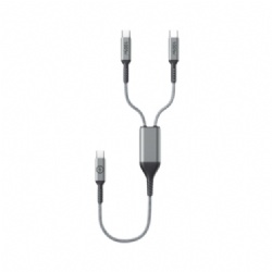 100W PD 2-in-1 Dual Type-C Fast Charging Cable