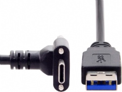 for Oculus Link VR USB 3.1 Type-C Dual Screw Locking to Standard USB3.0 Data Cable (3M)