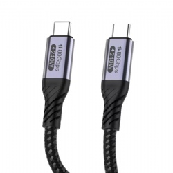 USB4 Full-Featured USB-C to USB-C Cable 80Gbps, 240W PD Fast Charging Cord, Compatible with Thunderbolt 5/4, 8K@60Hz Video Output, for MacBook Pro