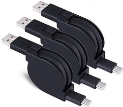 spring USB Type C power charge cable