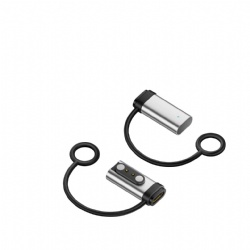 2-Pin Magnetic Charging Adapter, 2.84mm/4.0mm Pitch, 500mA USB-C to Magnetic Charger Connector for AR Glasses, Bone Conduction Headphones, Smart Watches & Fitness Bands, Heat-Resistant with LED Indicator