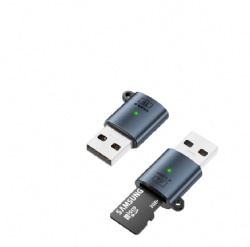 Type-C USB 3.0 TF Card Reader, 5Gbps High Speed Micro SD/TF Card Adapter, 2TB Capacity, Plug & Play for Phone, Laptop, Camera, Dash Cam, Drone 