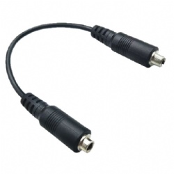 3.5mm Male to Female Audio Extension Cable with Threaded Nut, Panel Mount Headphone Jack Adapter, Secure & High-Fidelity Stereo Aux Cord for Vehicles, DIY Chassis, & Pro Audio (1ft/0.3m)