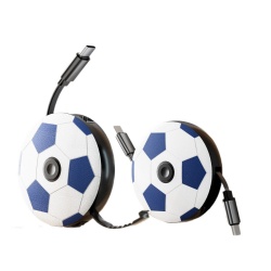 240W Retractable USB-C to USB-C Cable, 5A Fast Charging PD 3.1 Type-C Cable with Fidget Spinner Soccer Ball Phone Stand, 1.2m Multi-Functional Charger Cord for iPhone 15/16/17, MacBook, Samsung