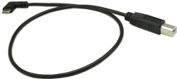 Right Angle USB 2.0 Type C (USB-C) to Type B (USB-B) Printer Scanner Cable -18Inchs