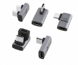 Premium USB4 40Gbps Right Angle Adapter - 8K@60Hz Video, 100W PD Fast Charging - L-Shape Male to Female USB-C Converter Compatible with Thunderbolt 4/3 - Factory Wholesale