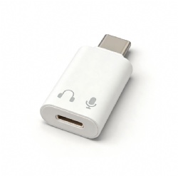 Lightning Female to USB C Male Adapter, Lightning to Type C Audio Headphone Adapter with 27W PD Fast Charging, Supports Mic Call, Wire Control & HiFi Music for iPhone 15/16 Pro Max, iPad, MacBook, White