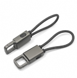 60W Type C to Type C Keychain Charging Cable Portable Lanyard USB-C Fast Charger Cord for Huawei Smartphone