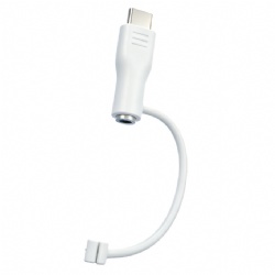 Clip‑on Type‑C to 3.5mm Audio Adapter, Wired Headphone Jack Converter for Music, Call, Live Streaming, Built‑in DAC Decoding Chip