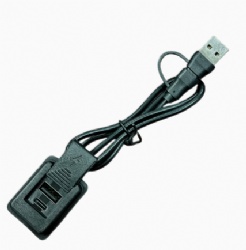 Backpack external USB extension cable with sliding cover dual port