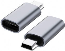 Type C Female to Mini USB 2.0 Male Convert Connector Support Charge & Data Sync Compatible GoPro