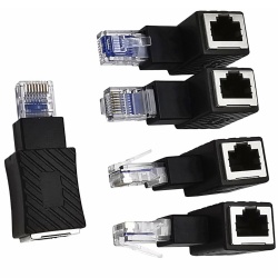 up/down/left/right angle RJ45 Male to female adapter
