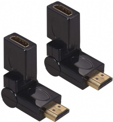 HDMI Male to Female Swivel Adapter 90 180 270 360 Degree Angle Adjustable