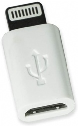 Micro USB to usb 8pin female Adapter White