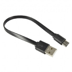 short flat USB Type C male to USB Type A male power charge data transfer cable