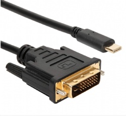 USB 3.1 Type C (USB-C) to DVI M Adapter Cable 1.8M