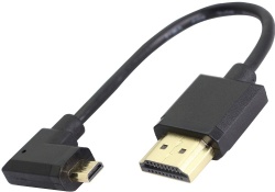 90 Degree Micro HDMI Male to HDMI Male Cable Adapter Connector 4K 60Hz Ethernet