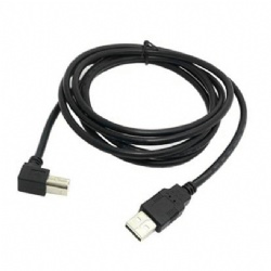 90 degree USB B male to USB 2.0 A printer cable