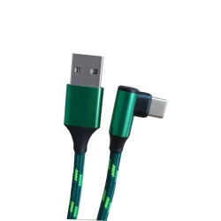 angle double USB 2.0 A male to down angle USB C cable