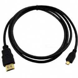 Micro HDMI D male to HDMI A male audio cable 1m/3ft cabletolink factory