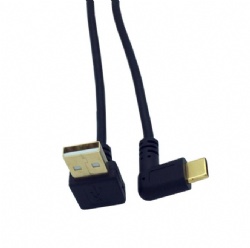 25cm angle USB 2.0 Type A male to C male otg power charge data transfer cable top quality cabletolink