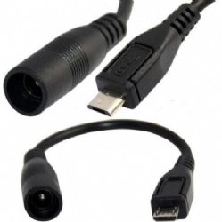 Short cabletolink factory Micro usb 5pin male to DC5.5*2.1 Female cable