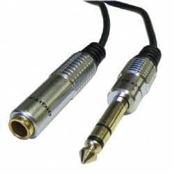 short cabletolink factory 6.35mm male to 6.35mm female stereo aux cable
