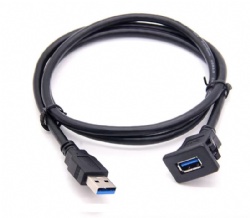 USB 3.0 Extension Mount, Dash Mount, Flush Mount, Panel Mount Cable, for Car, Boat, Motorcycle