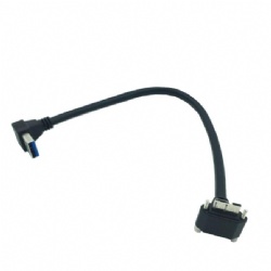 angle USB 3.0 A male to down angle Micro usb 3.0 Data power charge cable