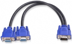 12 Inch VGA Splitter Cable (VGA Y Cable) for Screen Duplication