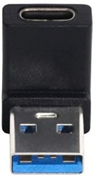 USB-C Type C Female 90 Degree Up Angled to USB 3.0 A Male Data Adapter ...