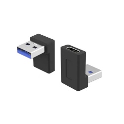 Left angle USB 3.0 A male to USB C female otg adapter top quality cabletolink